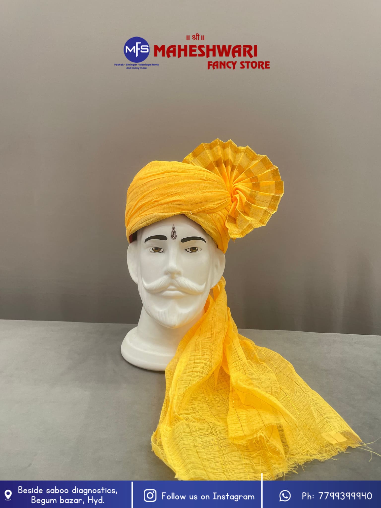 Mango Turra Barati Pagdi Fabric